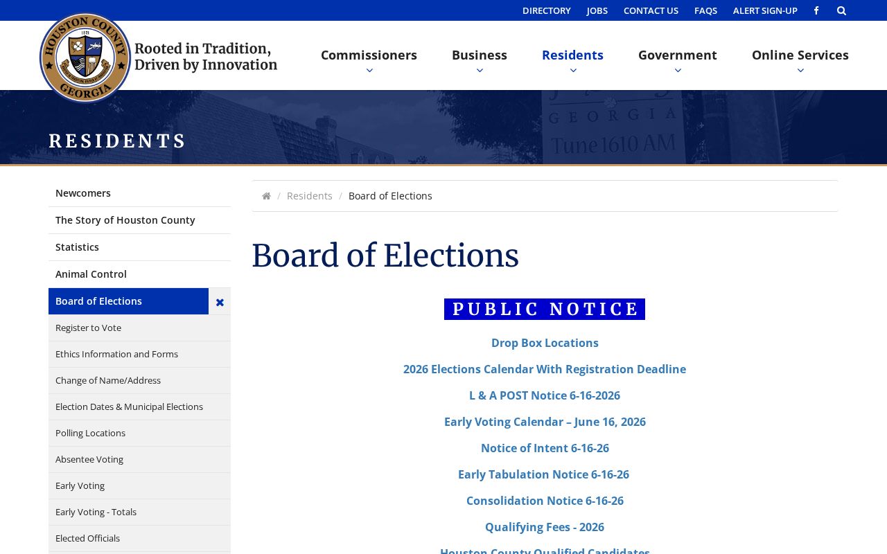 Warner Robins records access through the Houston County elections office