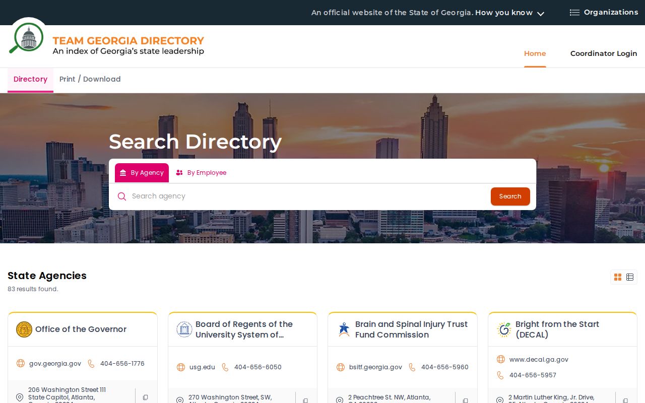 Warner Robins voter registration research source in Georgia state directory